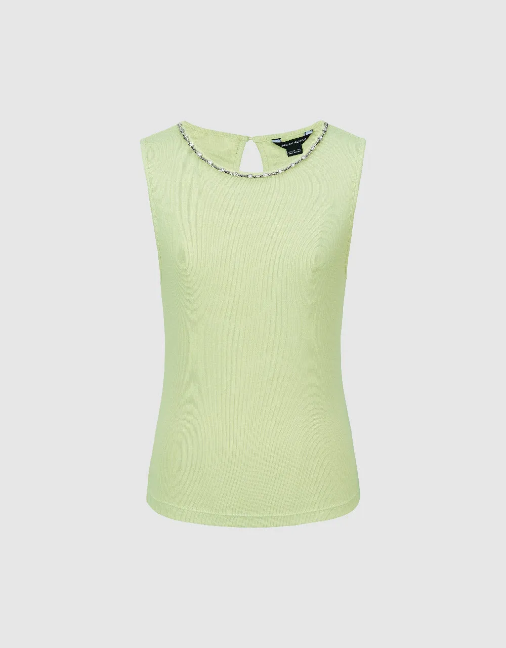 Crew Neck Skinny Tank Top sold by Urban Revivo product image thumbnail 2