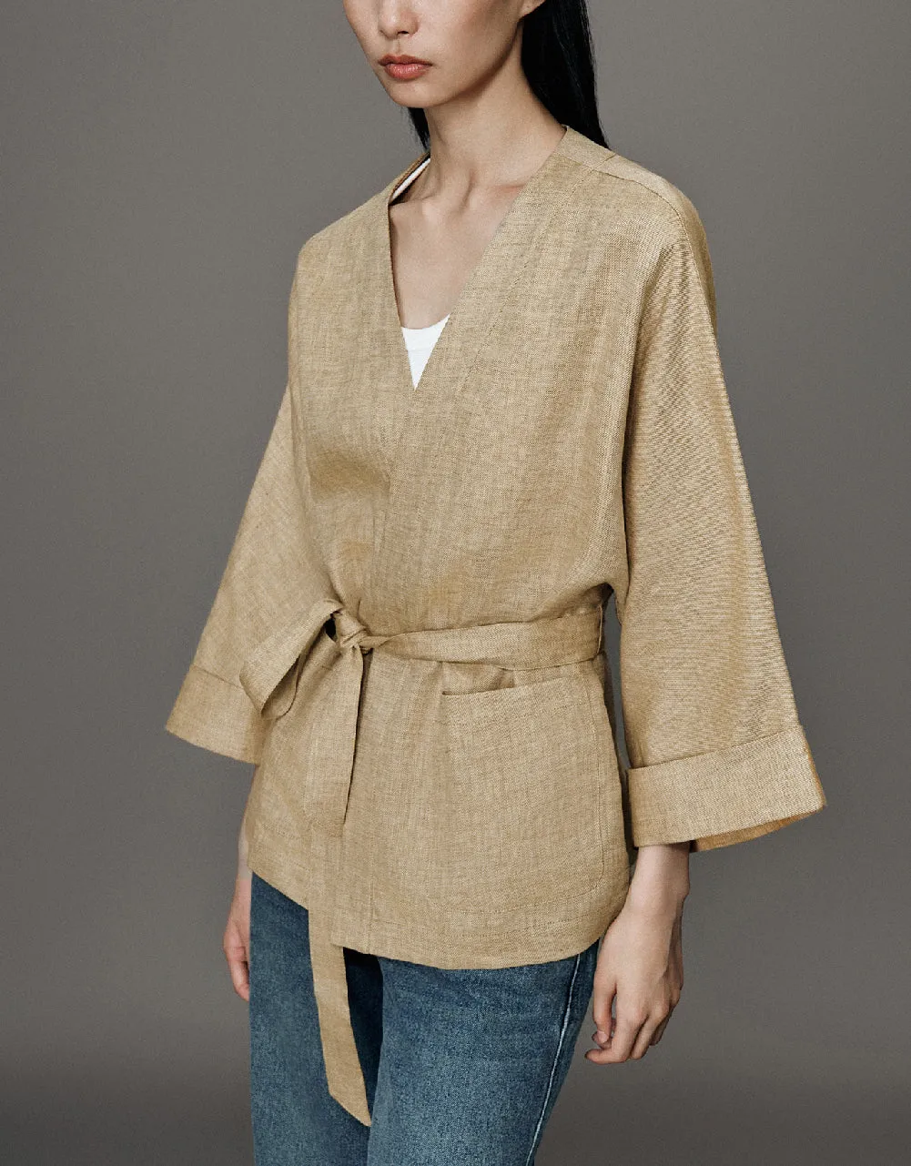 Dolman Sleeve Straight Jacket sold by Urban Revivo product image thumbnail 3