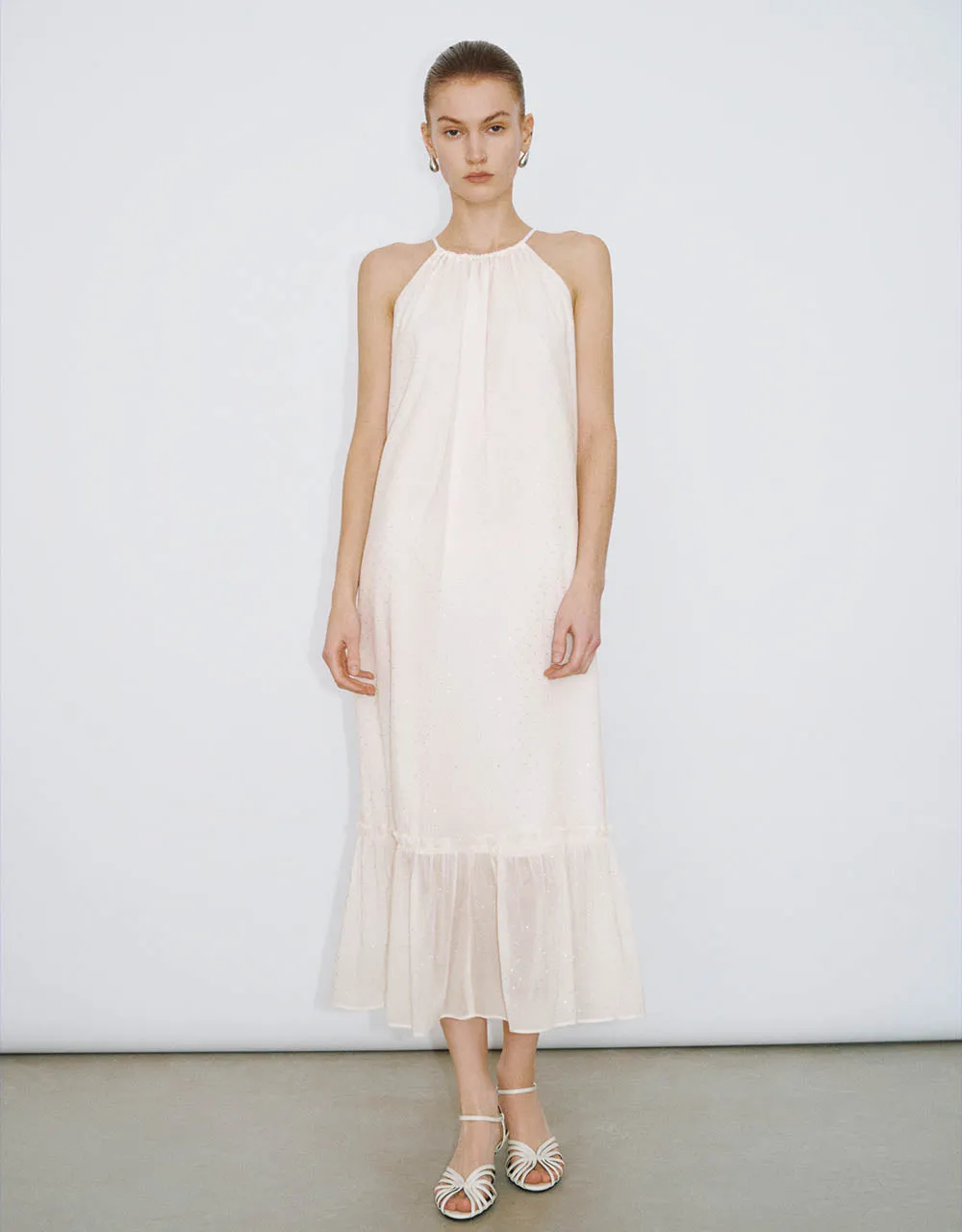 Halter Neck A-Line Dress sold by Urban Revivo