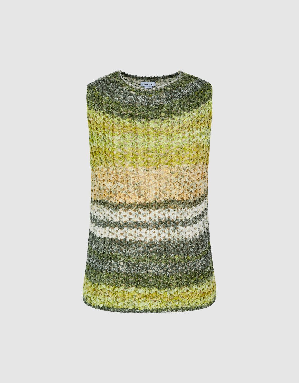 Striped Crew Neck Knitted Vest sold by Urban Revivo product image thumbnail 2