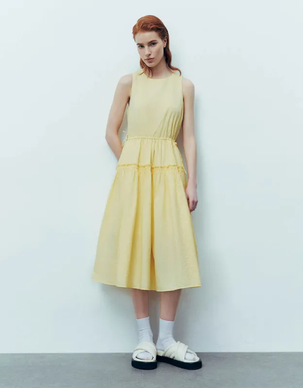 Crew Neck A-Line Dress sold by Urban Revivo