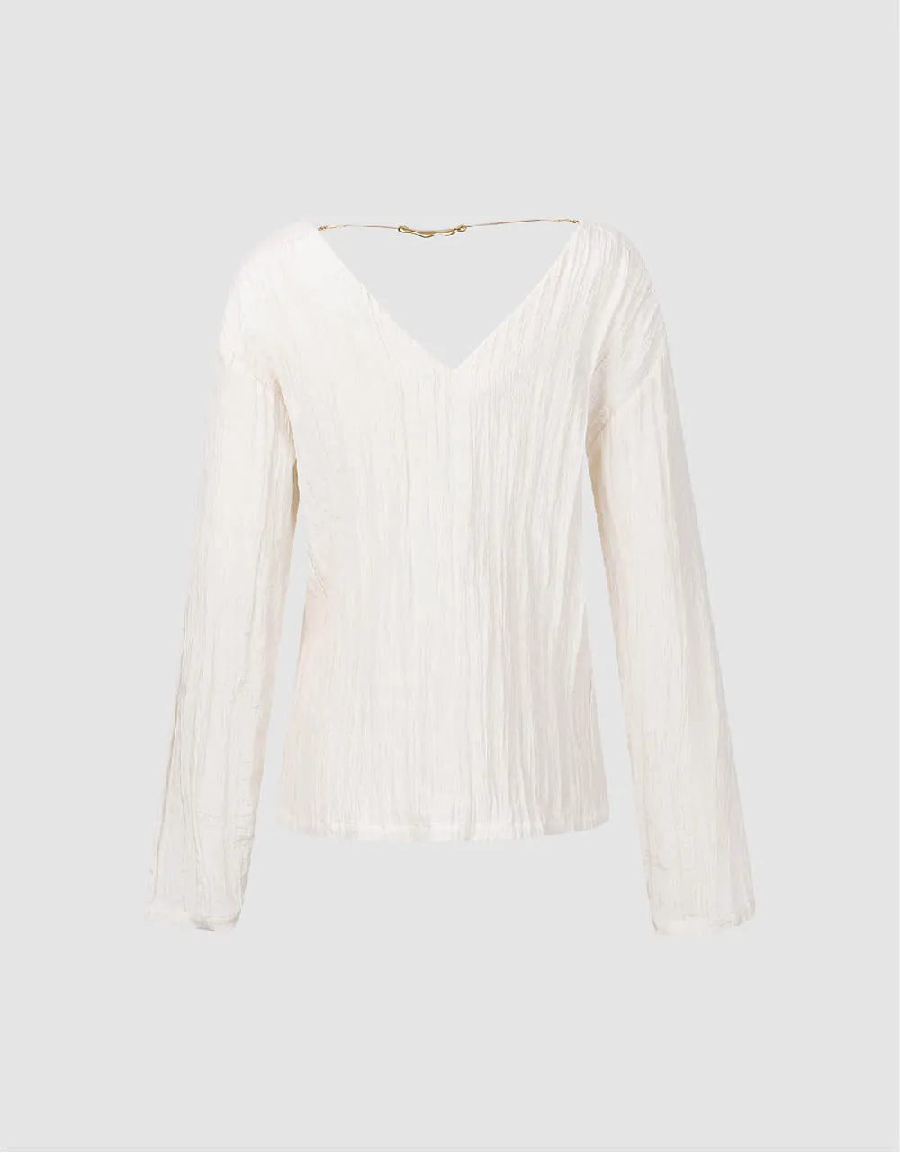 V-Neck Overhead Shirt sold by Urban Revivo product image thumbnail 5
