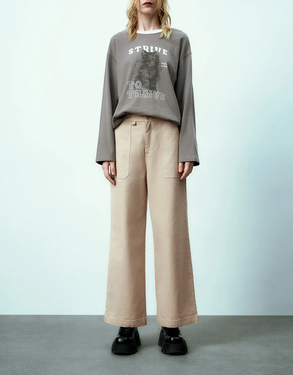 Straight Pants sold by Urban Revivo product image thumbnail 2