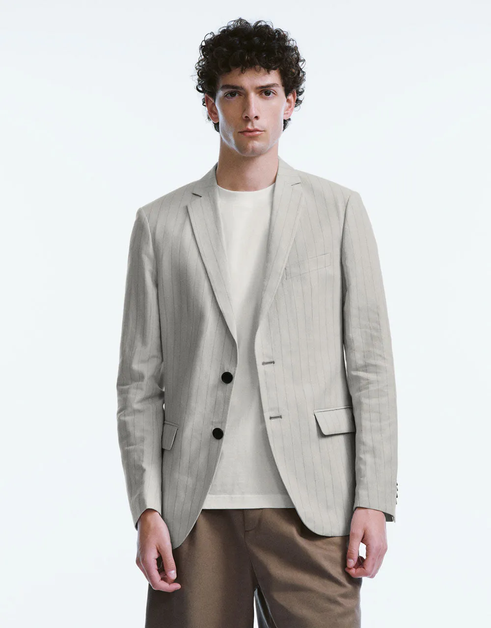 Striped Tailored Blazer sold by Urban Revivo