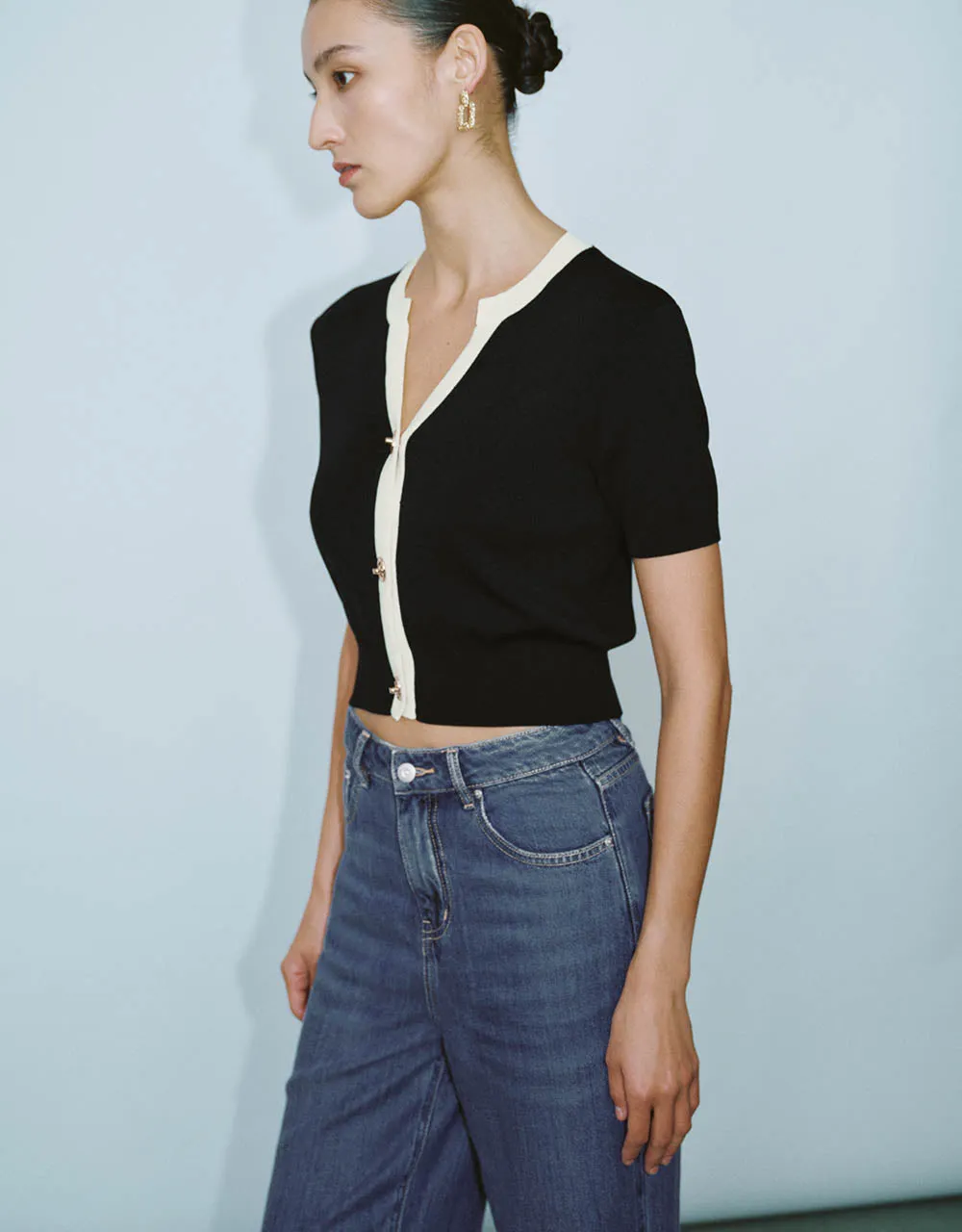 Notch Neck Knitted Cardigan sold by Urban Revivo product image thumbnail 3