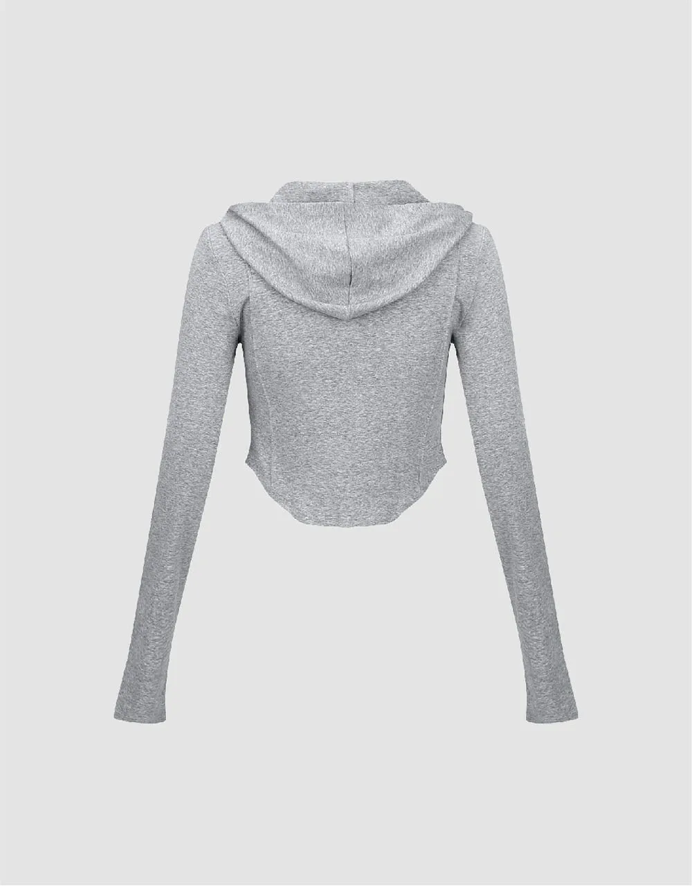 Hooded Skinny Knitted T-Shirt sold by Urban Revivo product image thumbnail 5