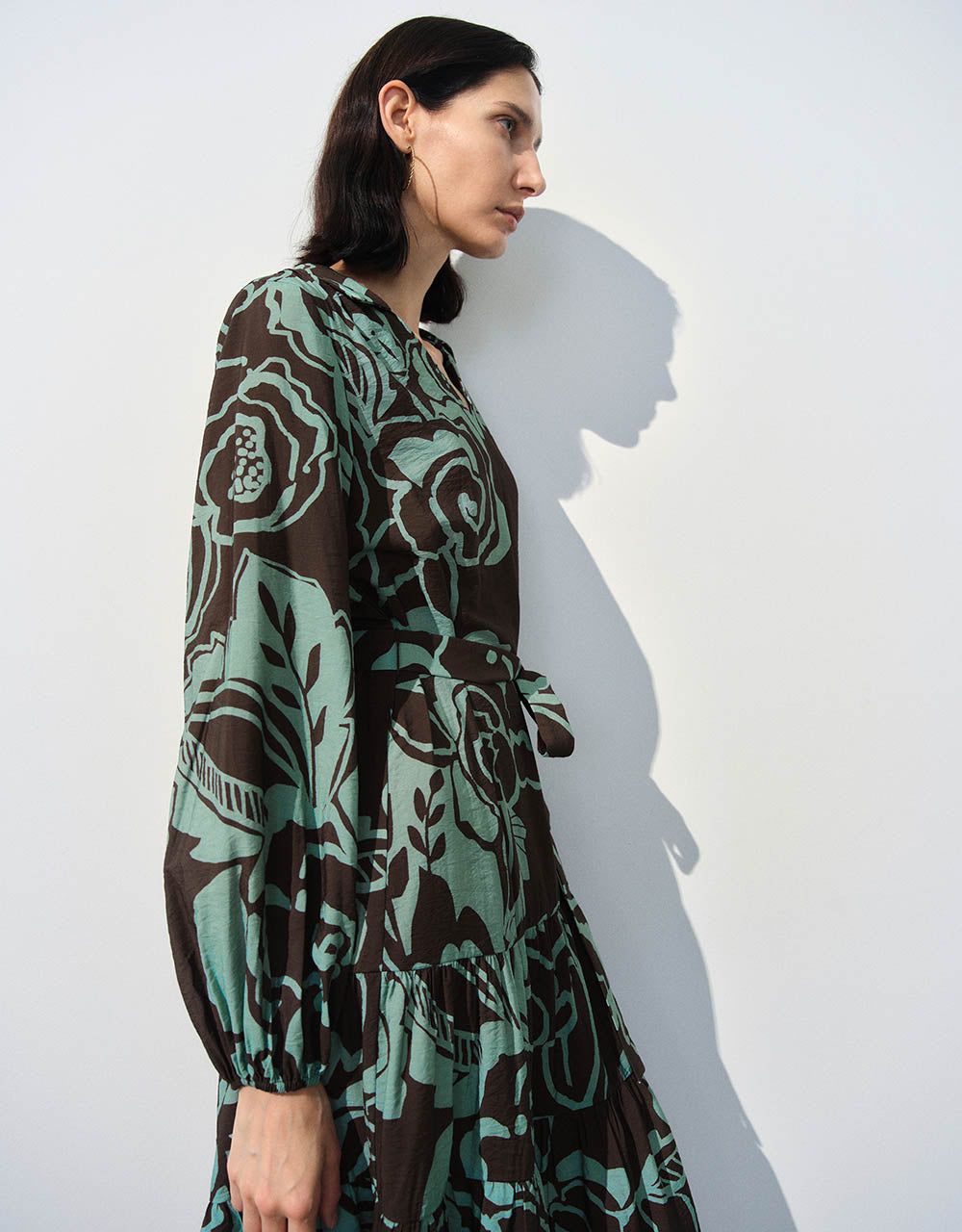 Printed Surplice Front A-Line Dress sold by Urban Revivo product image thumbnail 5