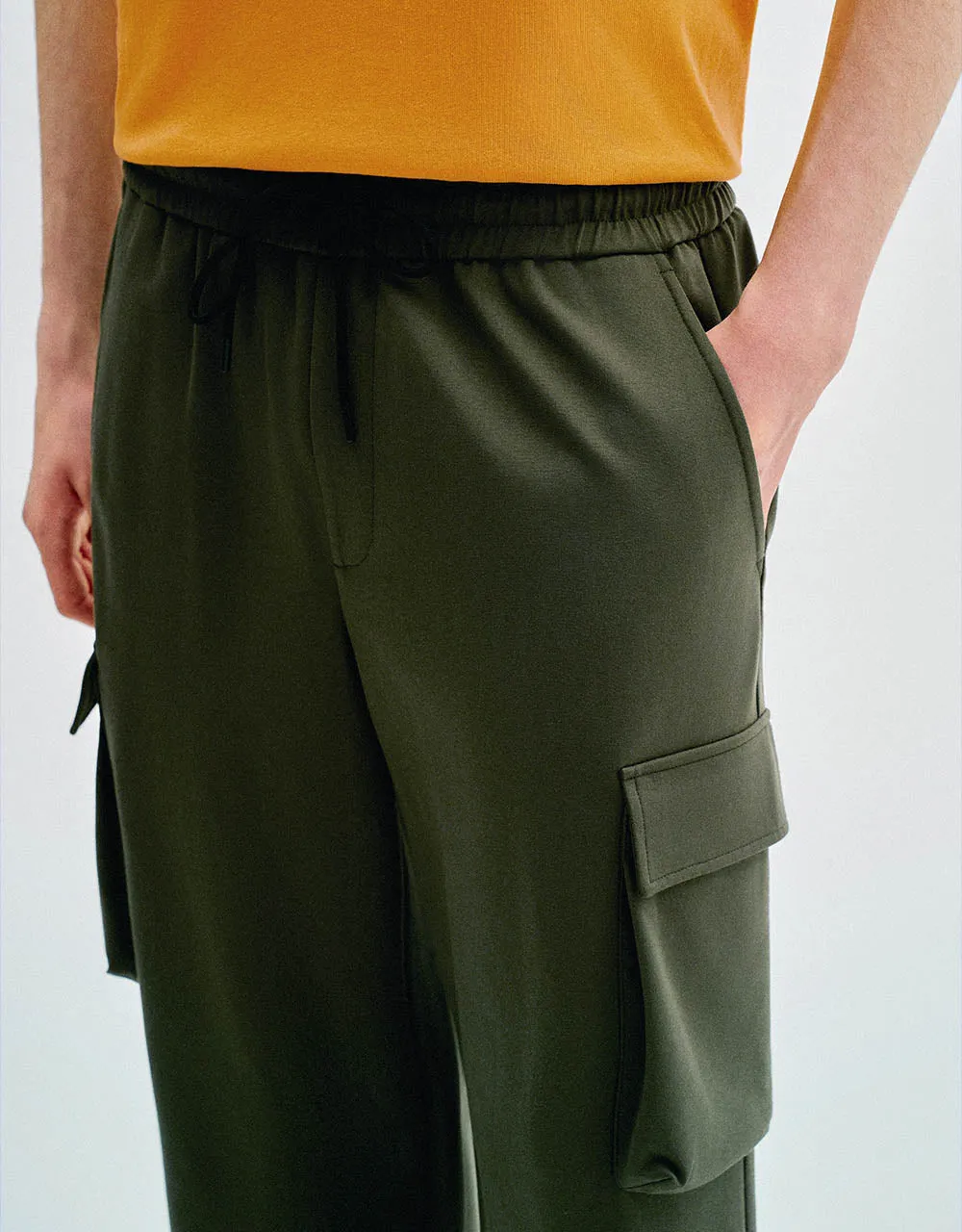 Drawstring Waist Straight Pants sold by Urban Revivo product image thumbnail 5