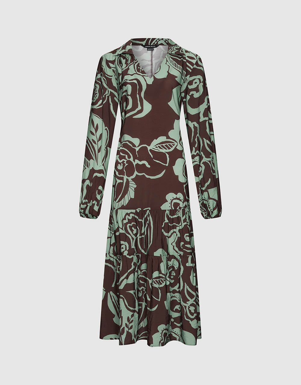 Printed Surplice Front A-Line Dress sold by Urban Revivo product image thumbnail 2