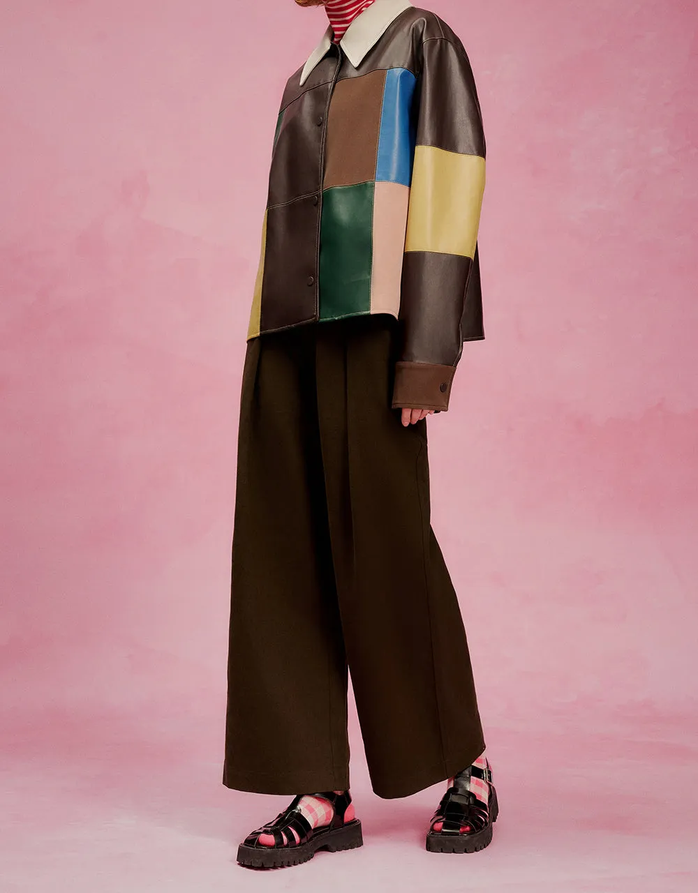 Loose Wide-Leg Pants sold by Urban Revivo product image thumbnail 4