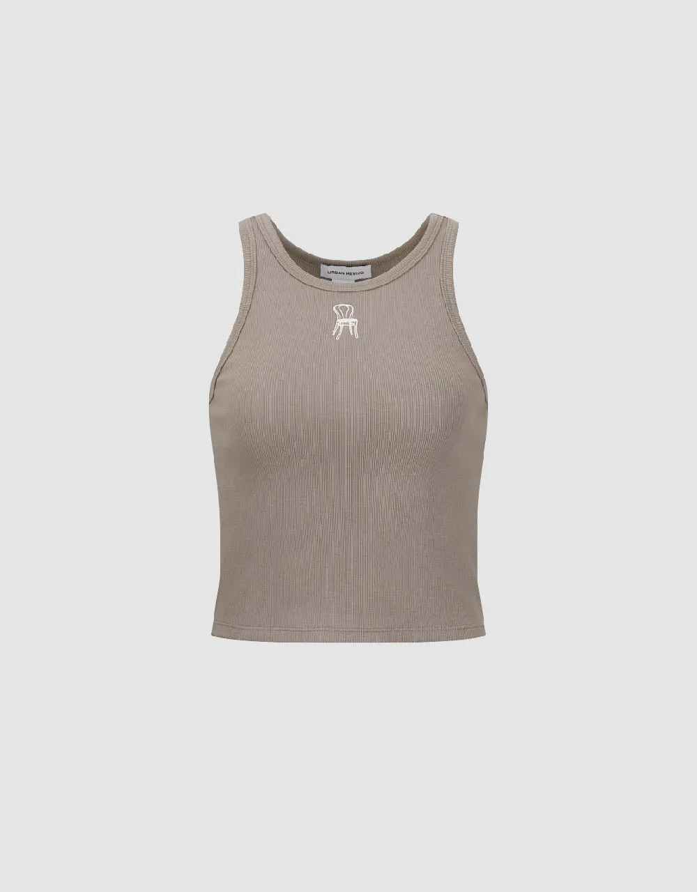Crew Neck Knitted Tank Top sold by Urban Revivo