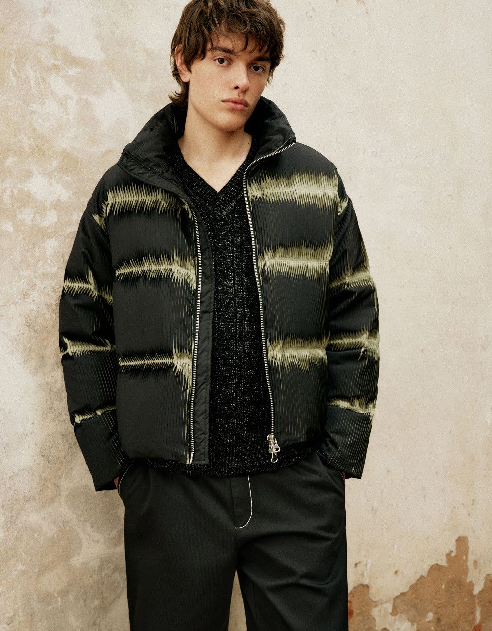 Stand Collar Puffer Jacket sold by Urban Revivo