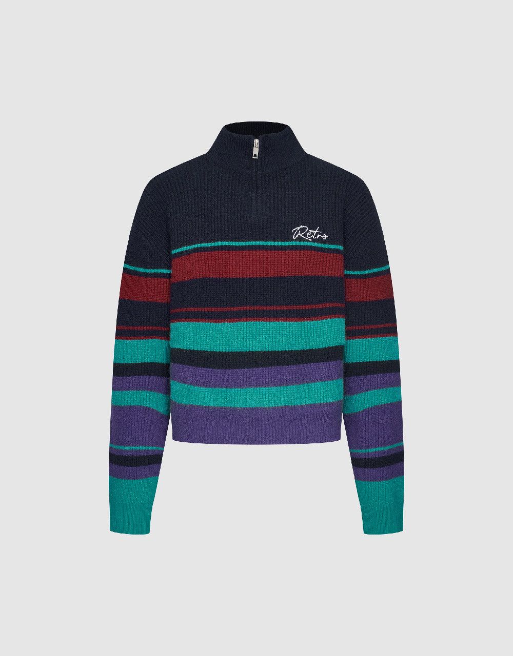 Zip Half Placket Sweater sold by Urban Revivo