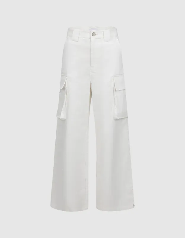 Multi-Pocket Straight Pants sold by Urban Revivo