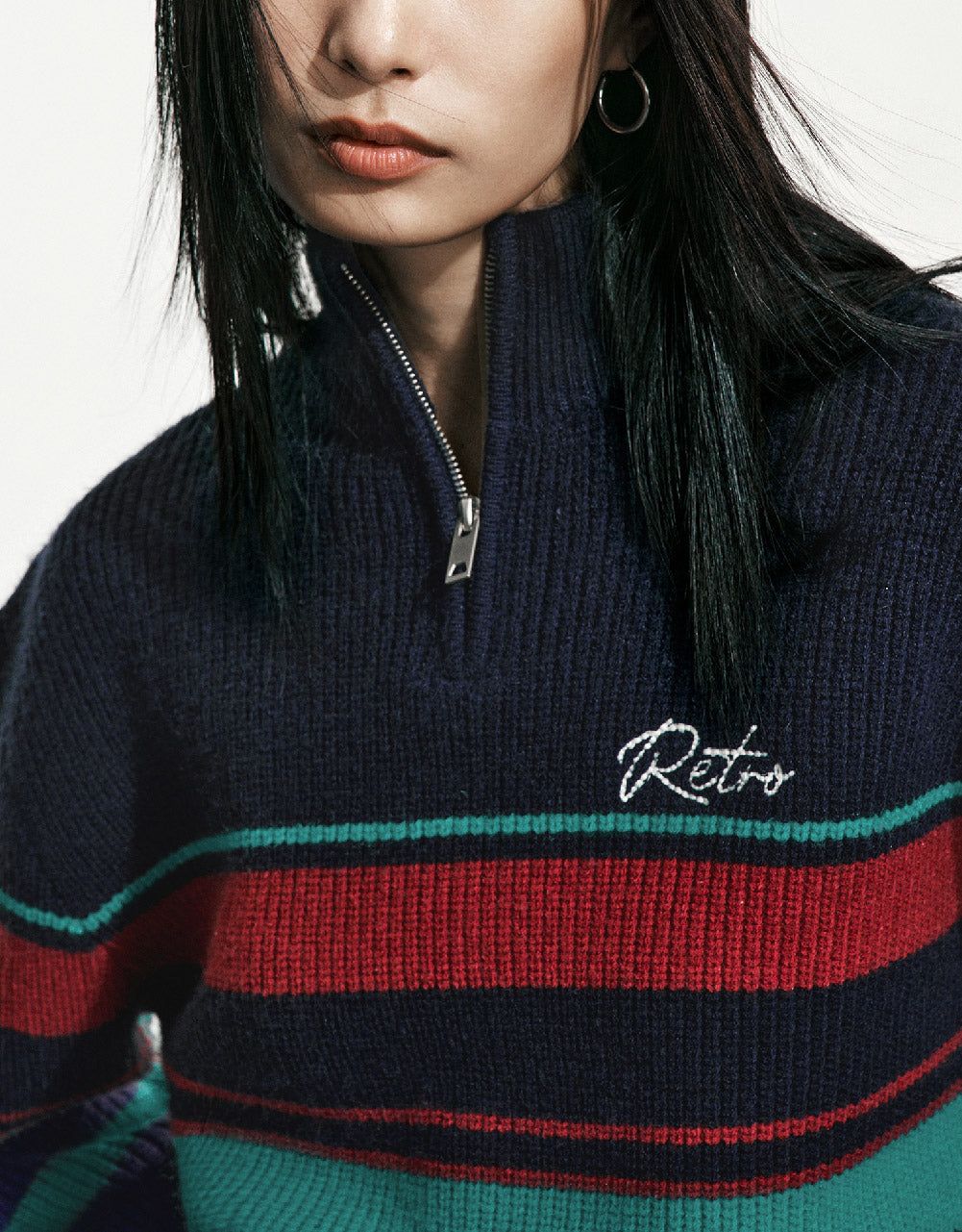 Zip Half Placket Sweater sold by Urban Revivo product image thumbnail 5