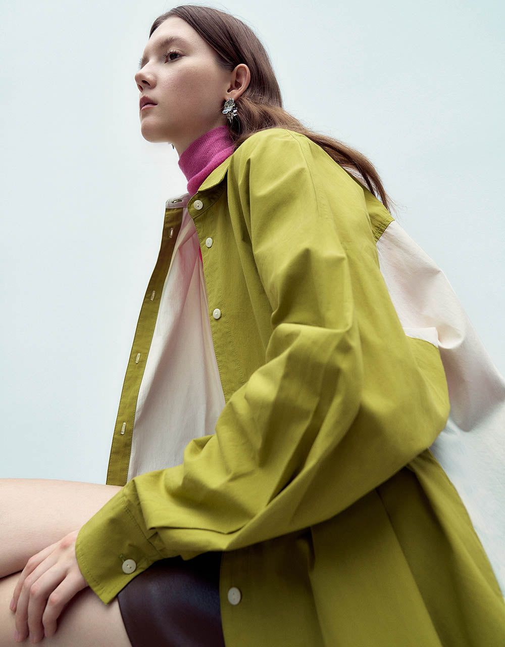 Button Up Two-Toned Shirt sold by Urban Revivo product image thumbnail 3