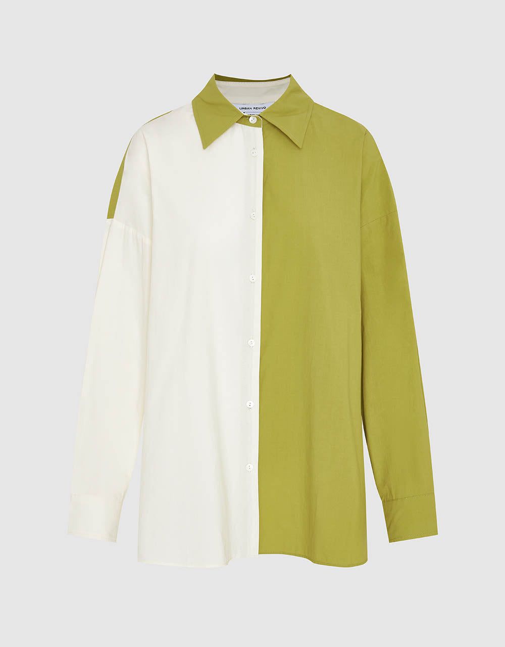 Button Up Two-Toned Shirt sold by Urban Revivo product image thumbnail 2