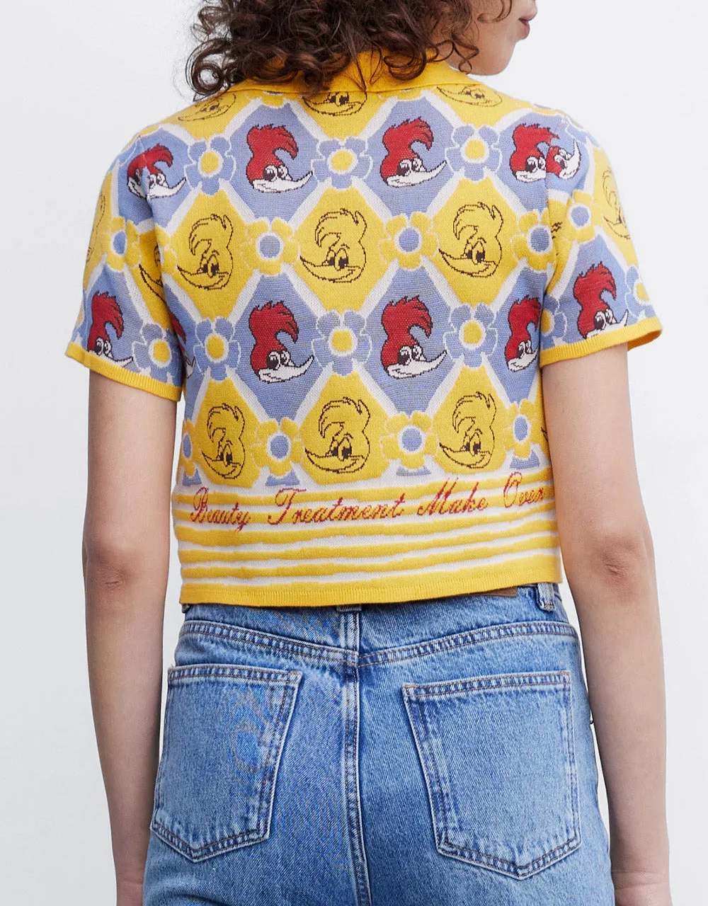 Woody Woodpecker Plaid Short Sleeve Cardigan sold by Urban Revivo product image thumbnail 5