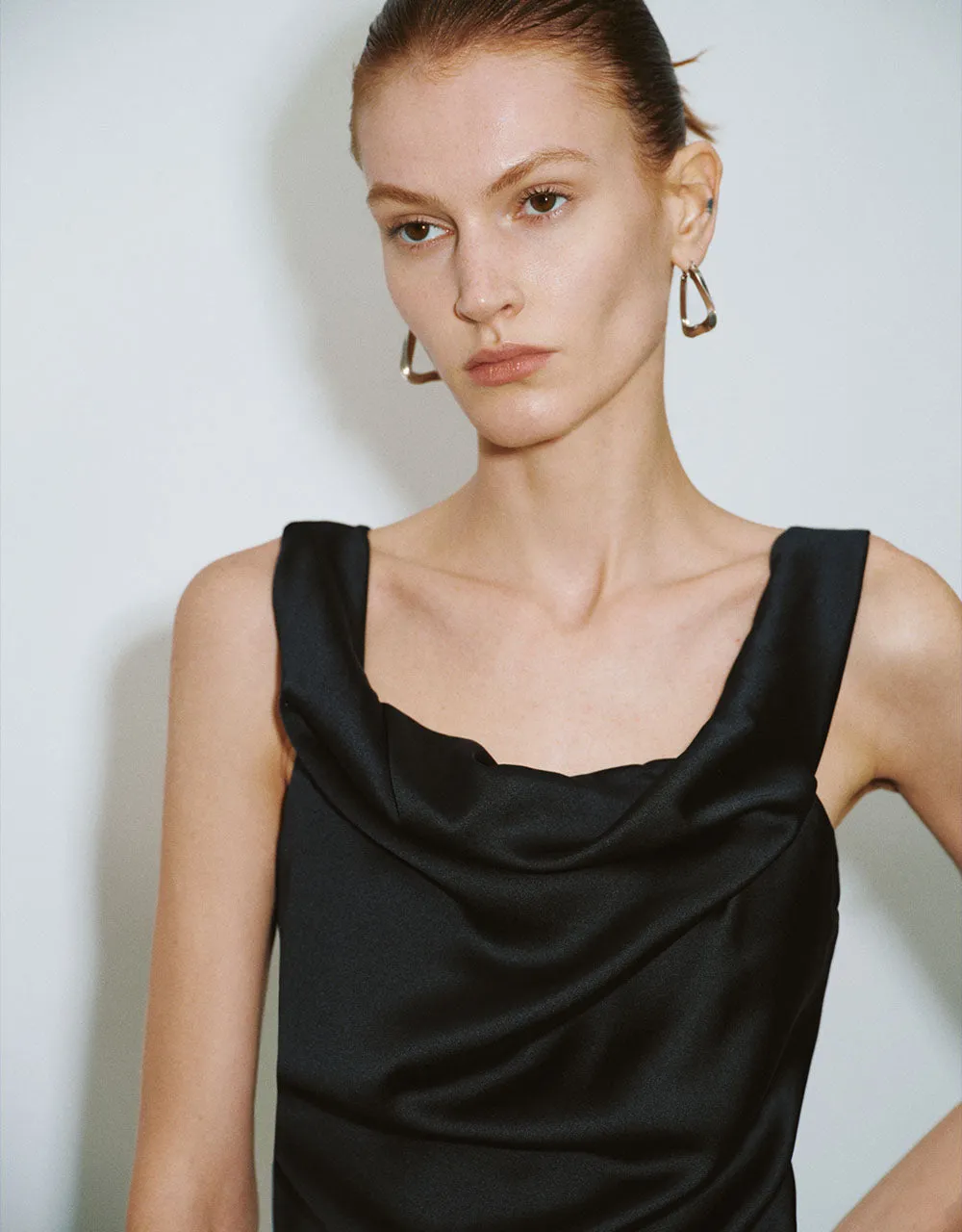 Sleeveless Cowl Neck Blouse sold by Urban Revivo product image thumbnail 4