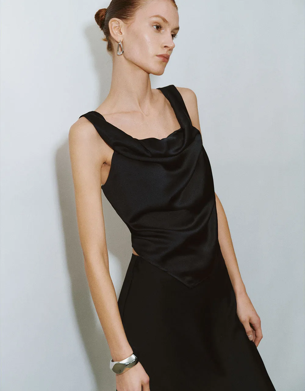 Sleeveless Cowl Neck Blouse sold by Urban Revivo product image thumbnail 3