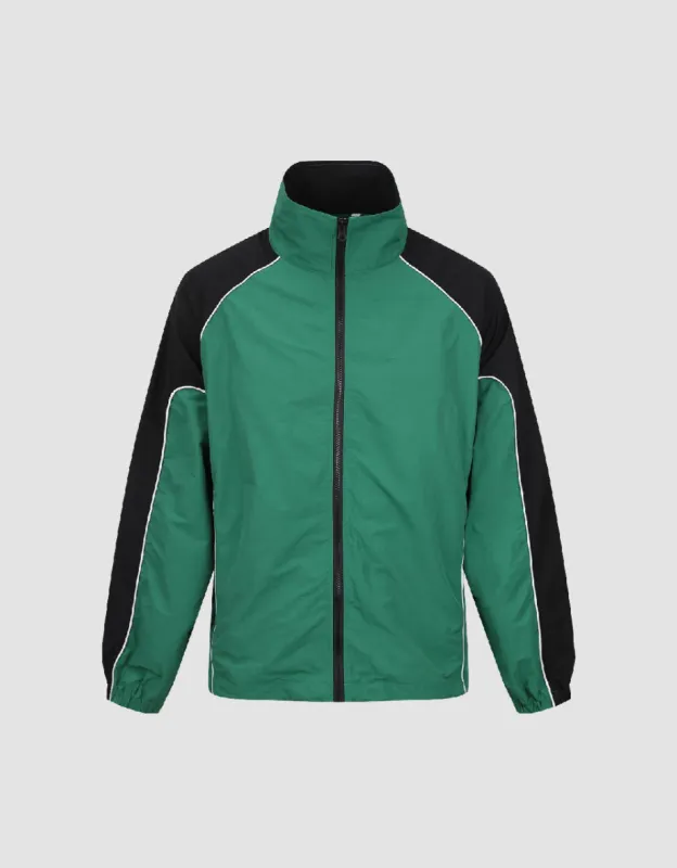 Zipper Front Stand Collar Jacket sold by Urban Revivo