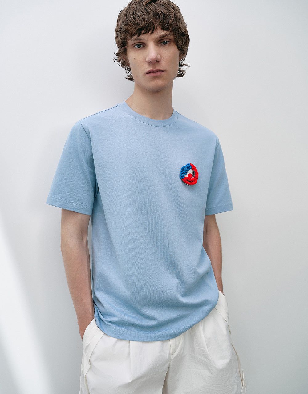 Joker Embossed Crew Neck T-Shirt sold by Urban Revivo