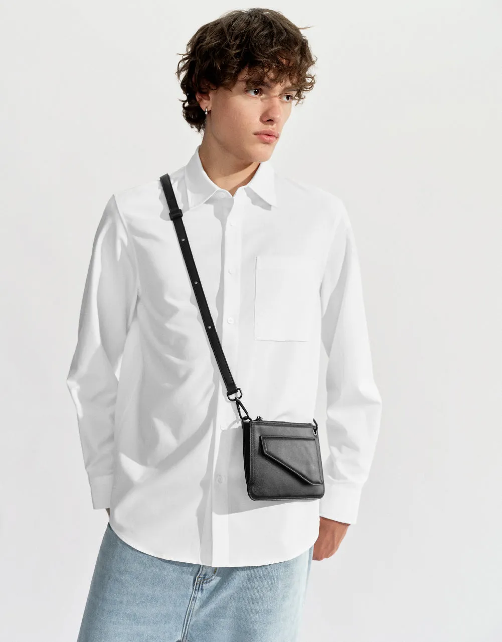 Button Up Straight Shirt sold by Urban Revivo product image thumbnail 3