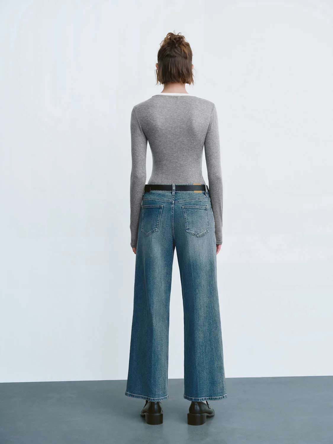 Straight Jeans With Belt sold by Urban Revivo product image thumbnail 4