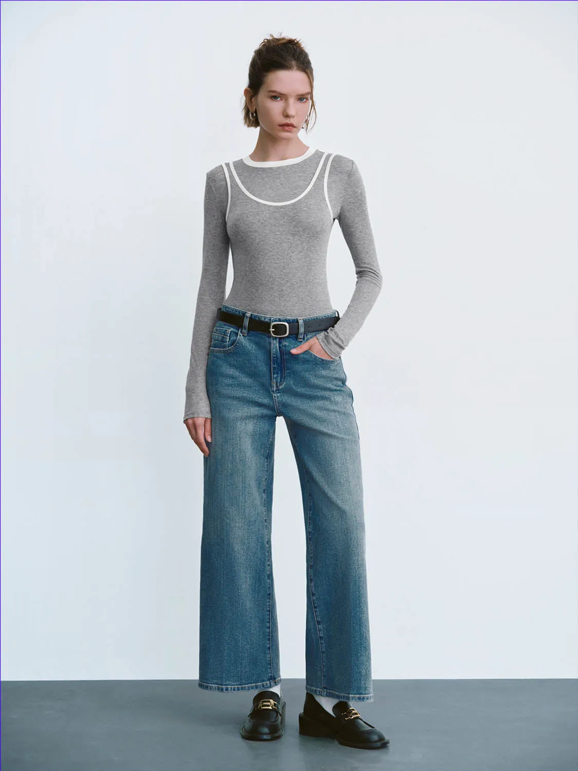 Straight Jeans With Belt sold by Urban Revivo product image thumbnail 5