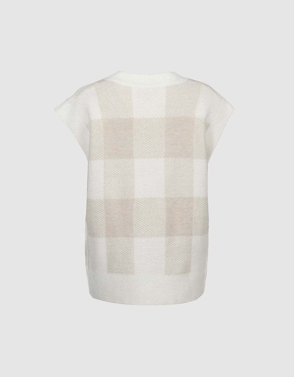 Plaid Sweater Vest sold by Urban Revivo product image thumbnail 4