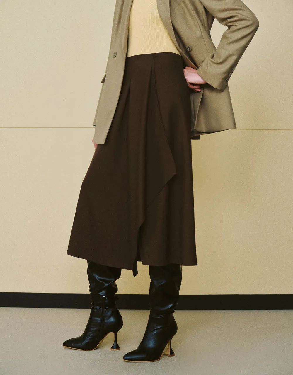 Midi A-Line Skirt sold by Urban Revivo product image thumbnail 4