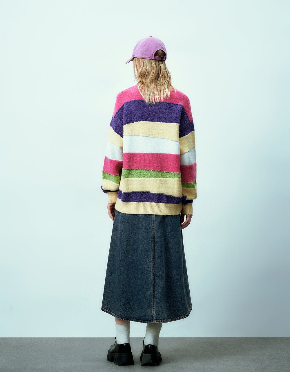 Striped Crew Neck Knitted T-Shirt sold by Urban Revivo product image thumbnail 4