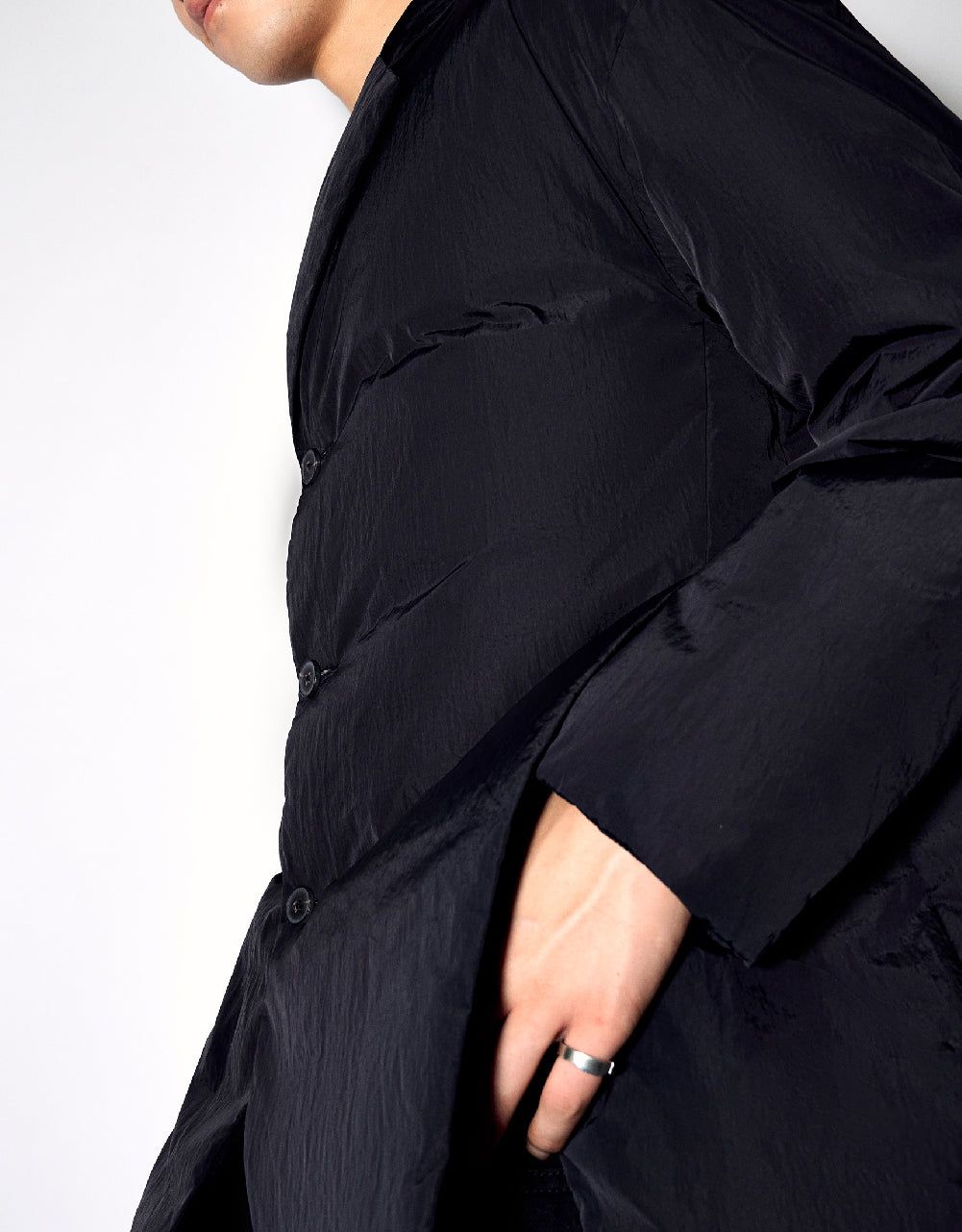 Notch Lapel Padded Coat sold by Urban Revivo product image thumbnail 5