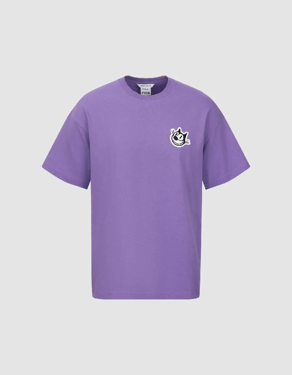 Embossed Crew Neck Loose T-Shirt sold by Urban Revivo