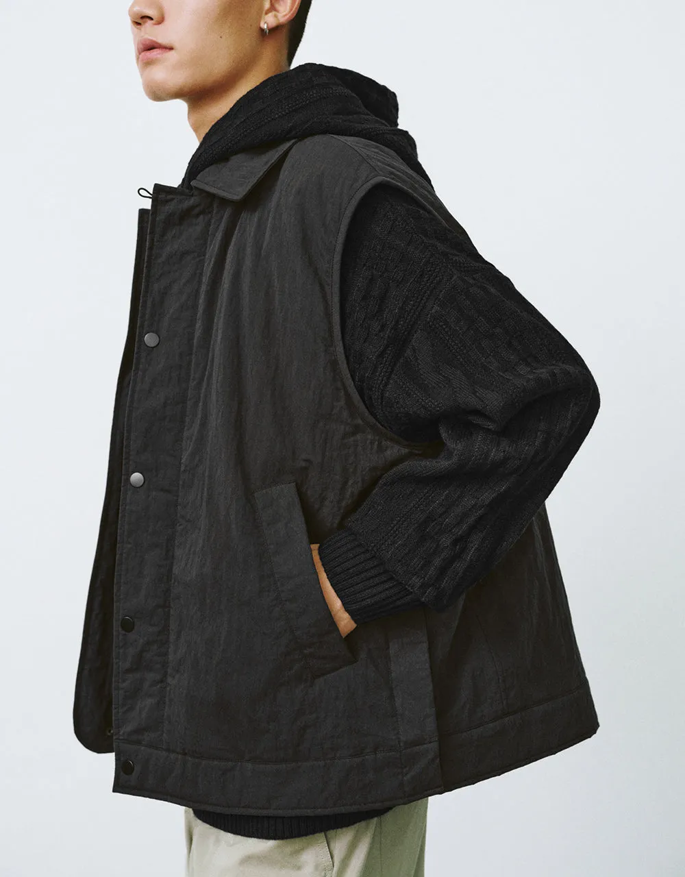 Straight Padded Waistcoat sold by Urban Revivo product image thumbnail 3