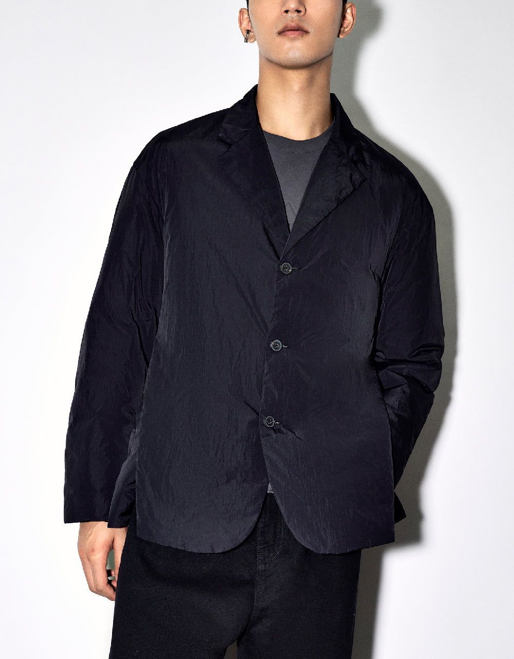 Notch Lapel Padded Coat sold by Urban Revivo product image thumbnail 2