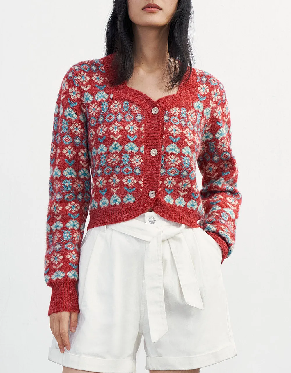 Floral Button Up Cardigan sold by Urban Revivo product image thumbnail 2