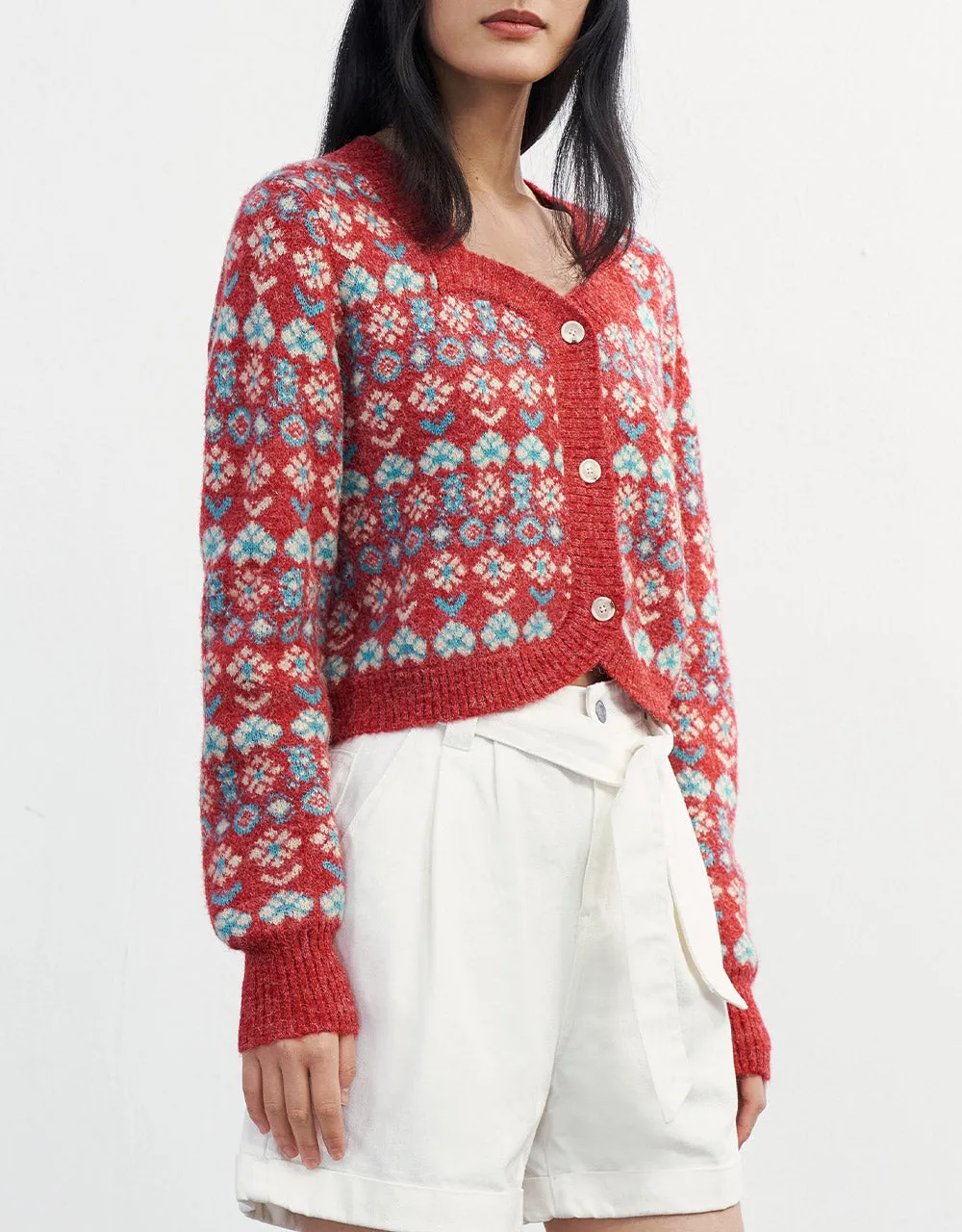 Floral Button Up Cardigan sold by Urban Revivo product image thumbnail 5
