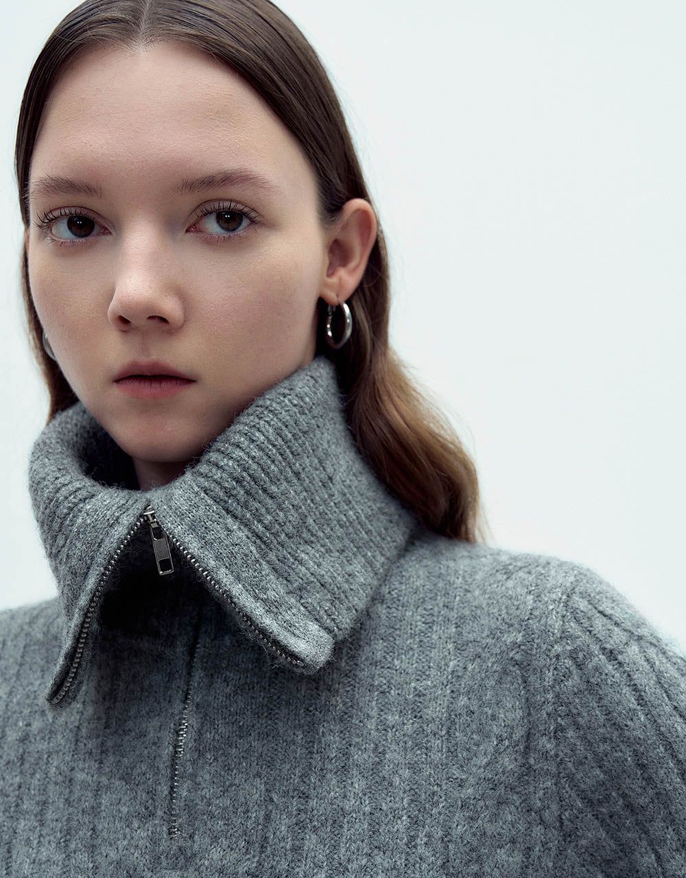 Zip Half Placket Sweater sold by Urban Revivo product image thumbnail 5