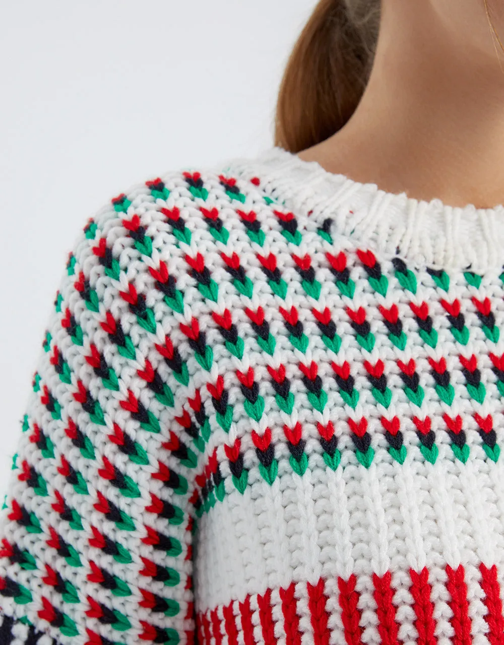 Checkered Pattern Drop Shoulder Sweater sold by Urban Revivo product image thumbnail 5