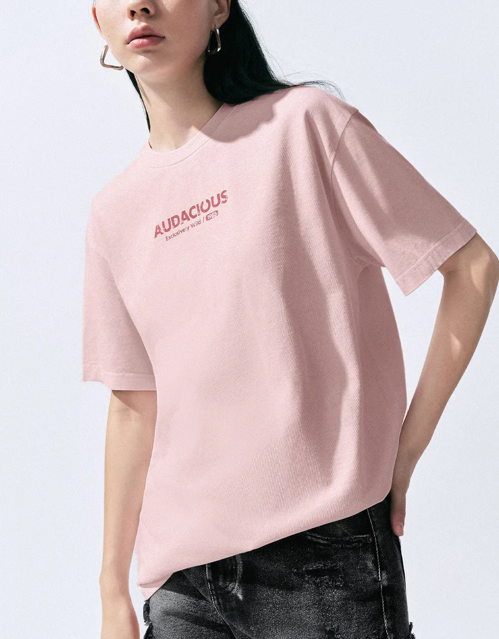 Letter Printed Crew Neck T-Shirt sold by Urban Revivo product image thumbnail 3