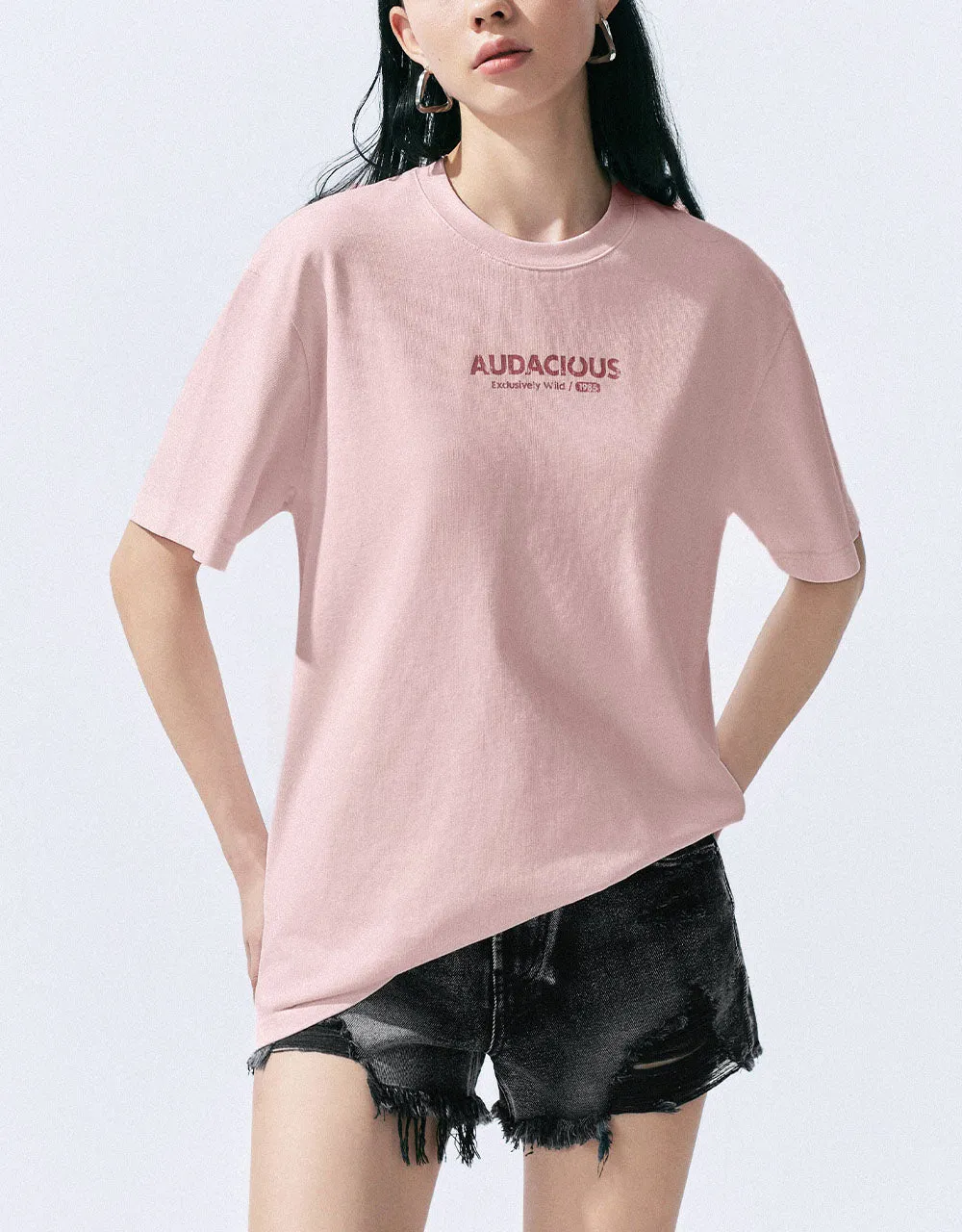 Letter Printed Crew Neck T-Shirt sold by Urban Revivo product image thumbnail 2