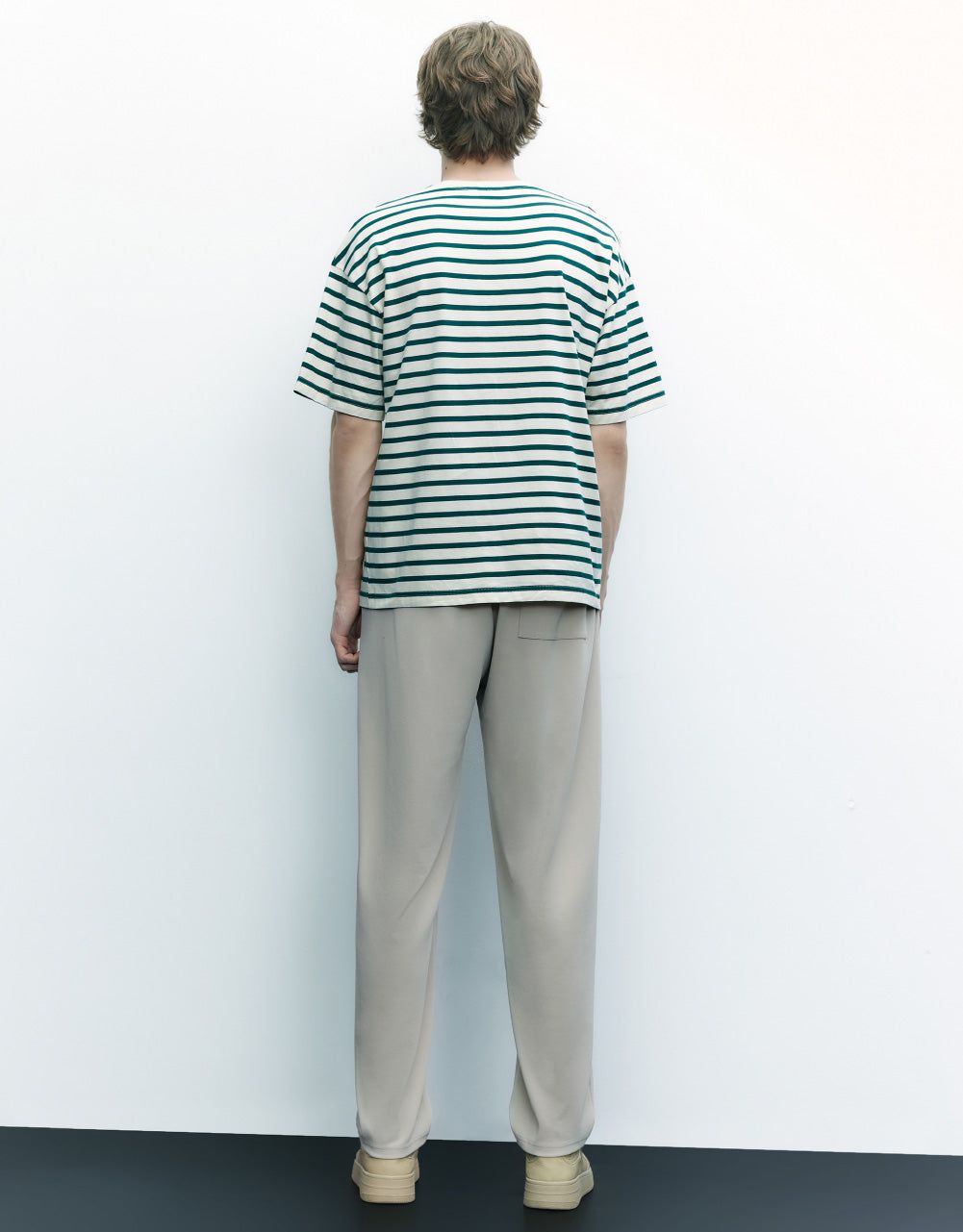 Striped Crew Neck T-Shirt sold by Urban Revivo product image thumbnail 4