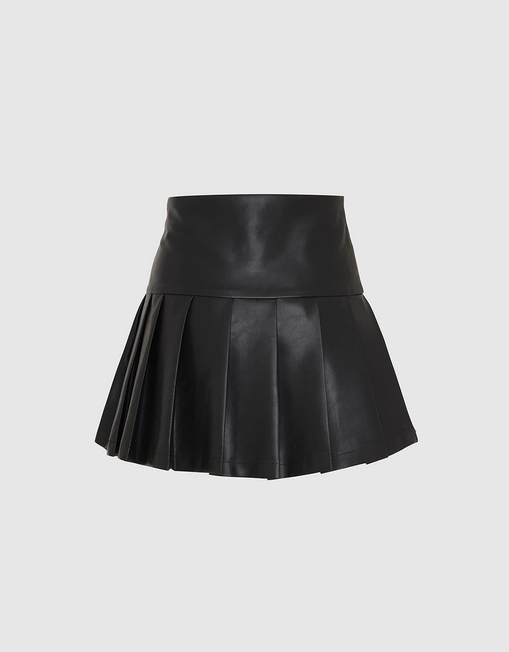 Pleated Mini A-Line Skirt sold by Urban Revivo product image thumbnail 2