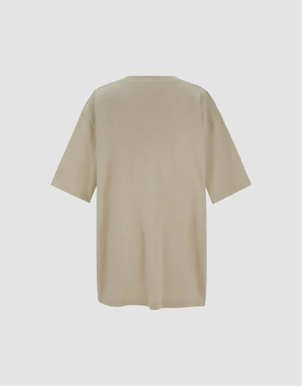 Crew Neck Straight T-Shirt sold by Urban Revivo product image thumbnail 5