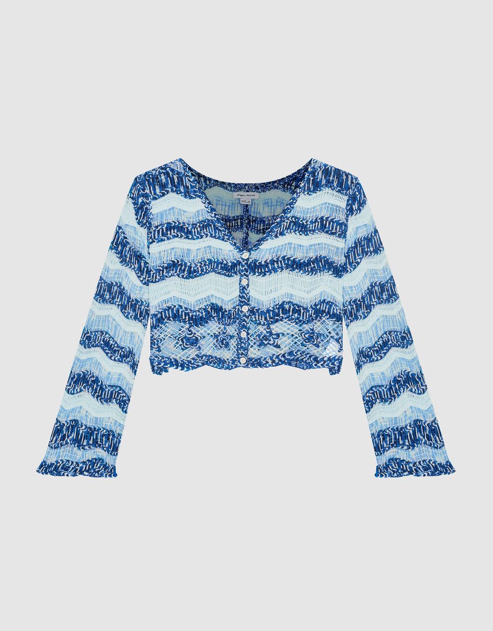 Striped V-Neck Knitted Cardigan sold by Urban Revivo product image thumbnail 2