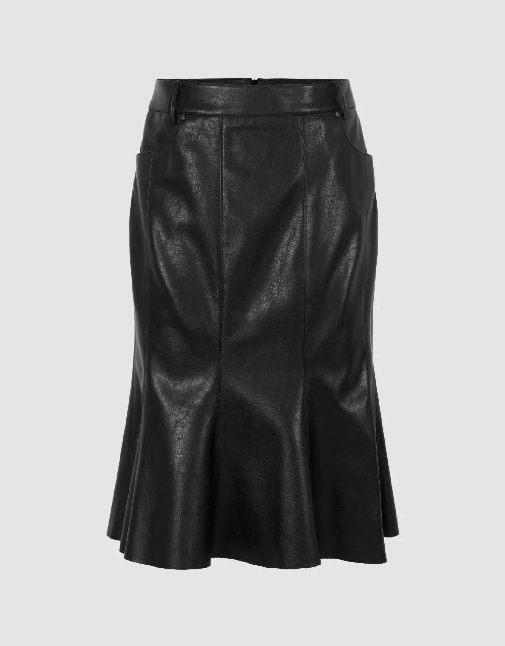 Vegan Leather Mini Fishtail Skirt sold by Urban Revivo