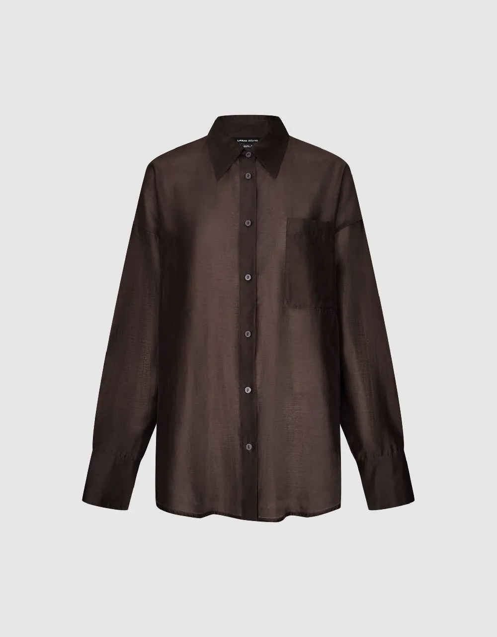 Button Up Straight Shirt sold by Urban Revivo product image thumbnail 2
