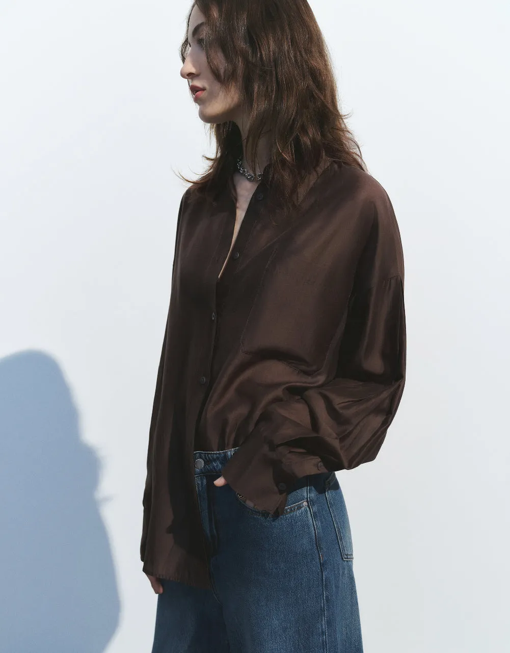 Button Up Straight Shirt sold by Urban Revivo product image thumbnail 3