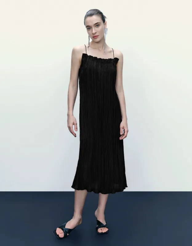 Square-cut Collar Straight Cami Dress sold by Urban Revivo